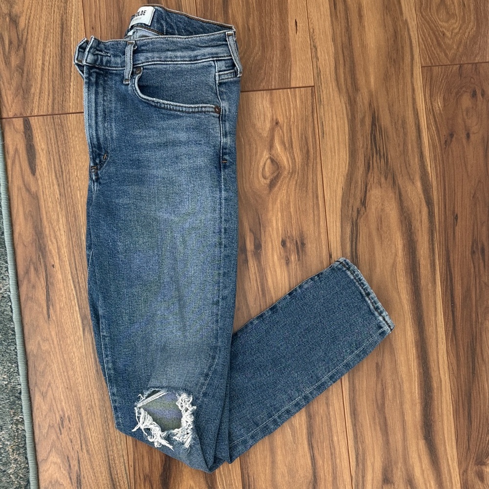 Agolde Classic Blue Skinny Jeans